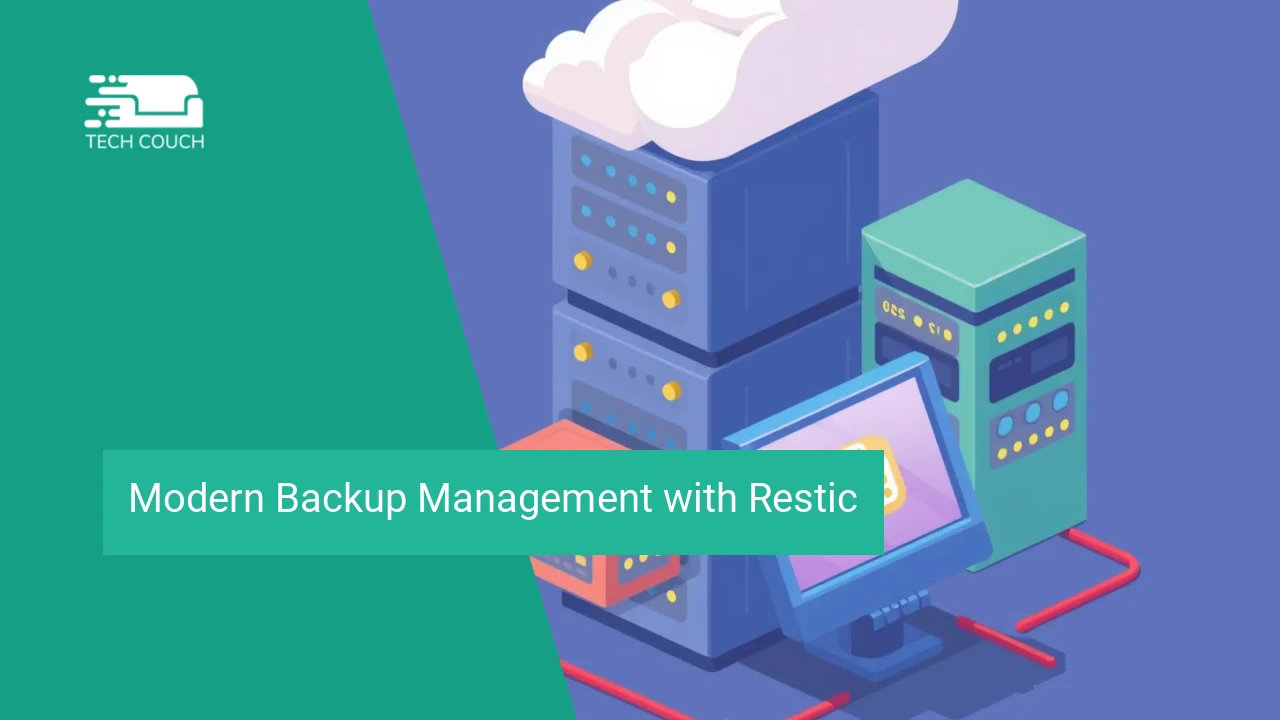 Modern backup management with restic